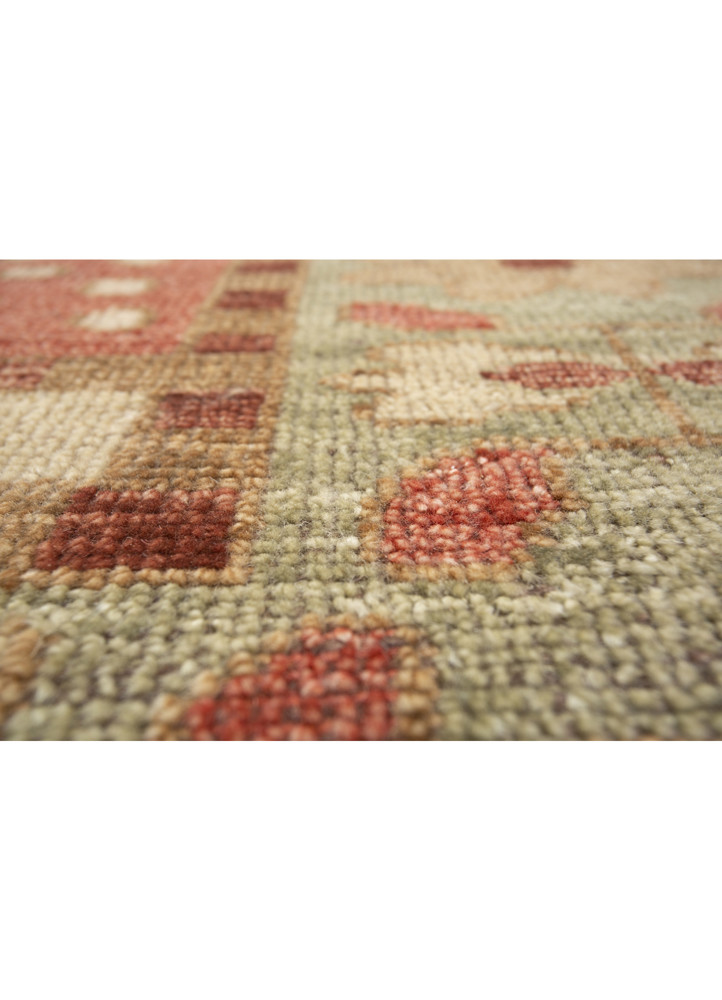 erbe blue wool hand knotted Rug - CloseUp erbe blue wool hand knotted Rug - CloseUp