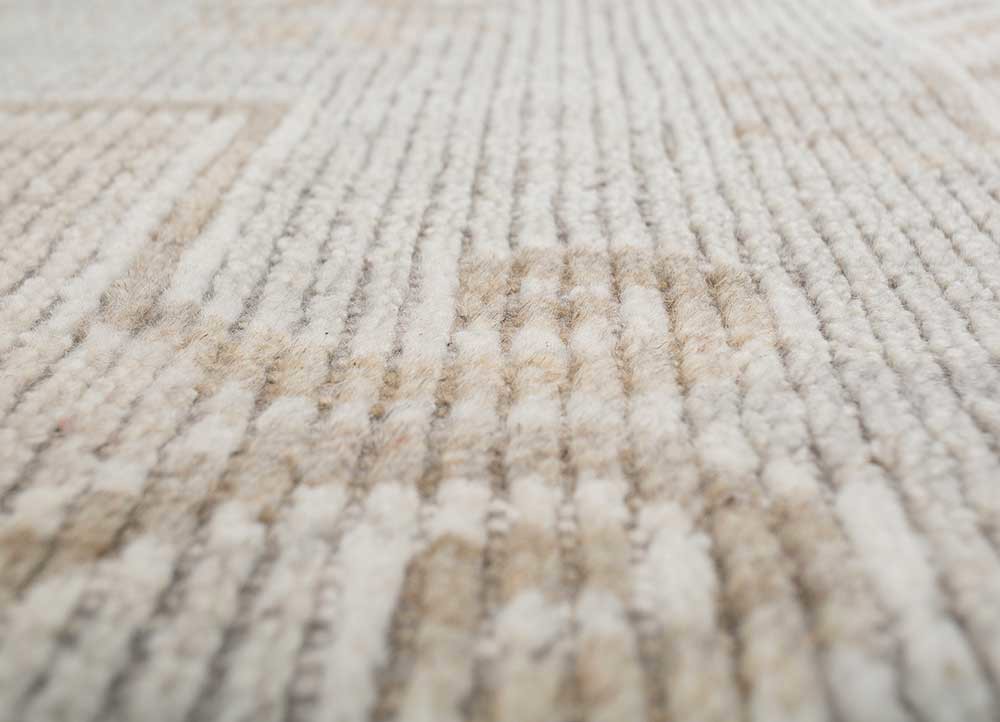 nuray blue wool hand knotted Rug - CloseUp