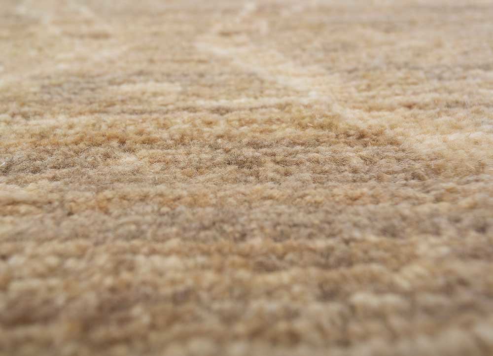 manifest beige and brown wool hand knotted Rug - CloseUp manifest beige and brown wool hand knotted Rug - CloseUp