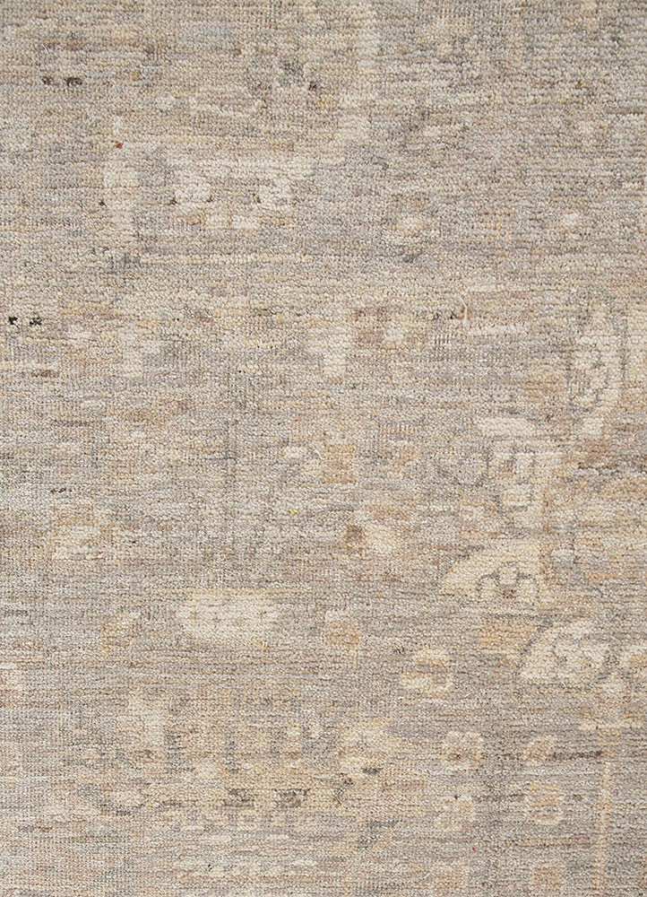 aurora ivory wool hand knotted Rug - CloseUp aurora ivory wool hand knotted Rug - CloseUp