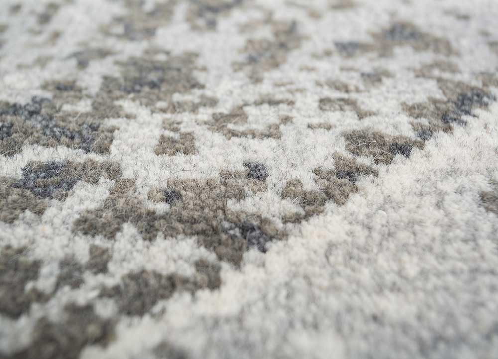 aprezo grey and black wool hand knotted Rug - CloseUp aprezo grey and black wool hand knotted Rug - CloseUp