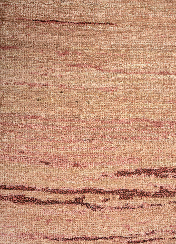 aprezo beige and brown wool hand knotted Rug - CloseUp aprezo beige and brown wool hand knotted Rug - CloseUp