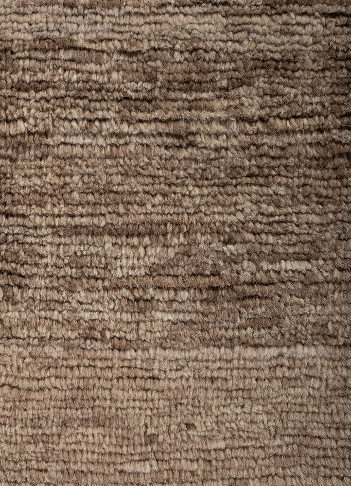 aprezo beige and brown wool hand knotted Rug - CloseUp aprezo beige and brown wool hand knotted Rug - CloseUp