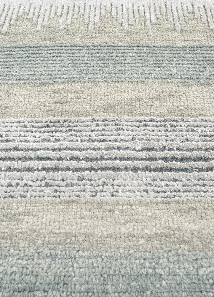 blythe blue wool hand knotted Rug - CloseUp blythe blue wool hand knotted Rug - CloseUp