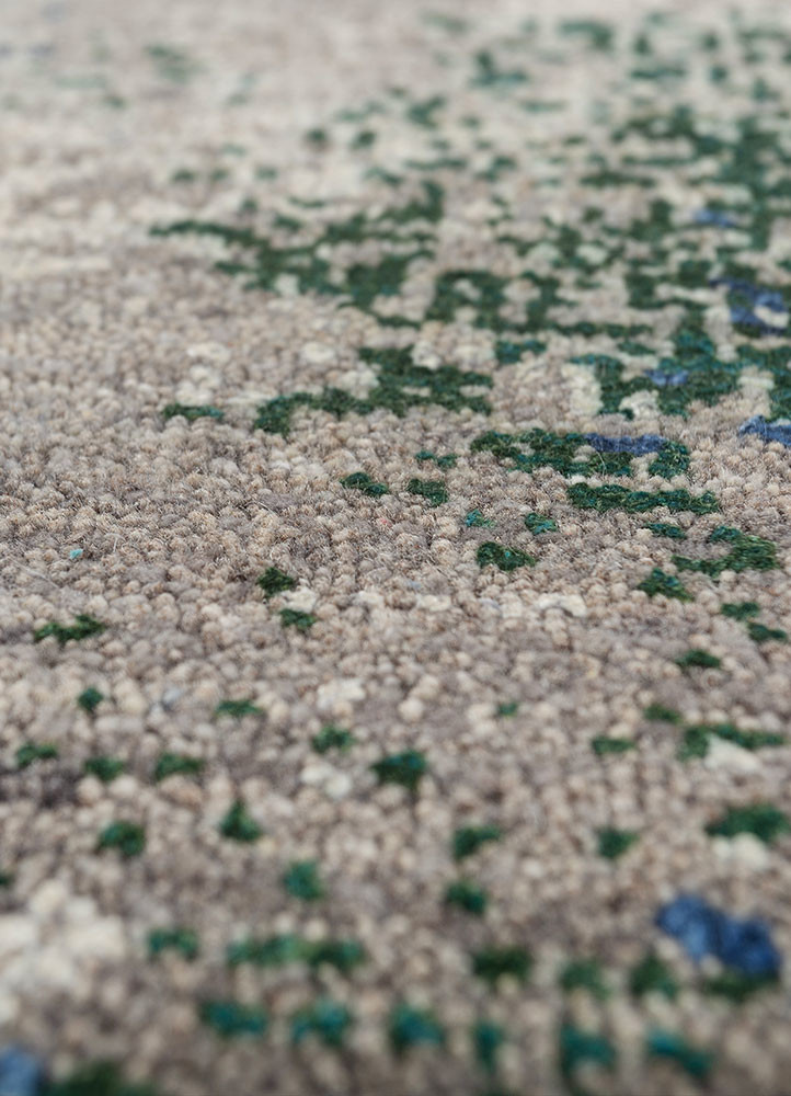 afterglow by kavi grey and black afghan wool and silk hand knotted Rug - CloseUp afterglow by kavi grey and black afghan wool and silk hand knotted Rug - CloseUp