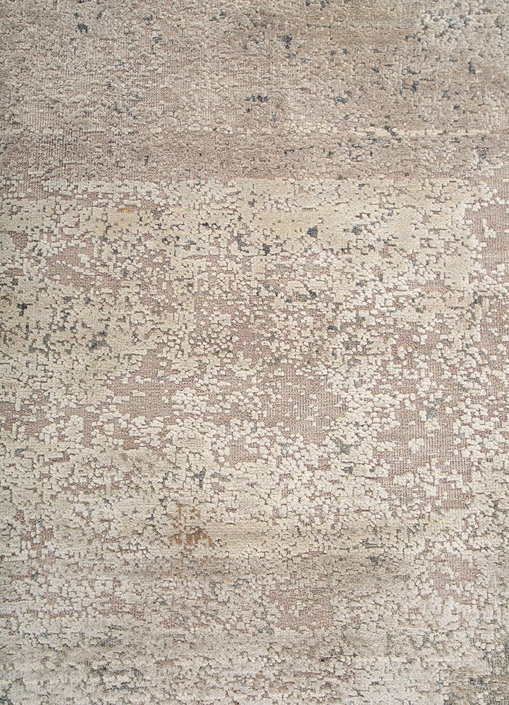 entropy blue wool and silk hand knotted Rug - CloseUp entropy blue wool and silk hand knotted Rug - CloseUp