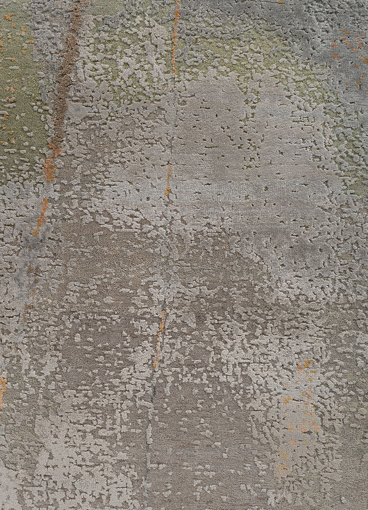aprezo blue wool and bamboo silk hand knotted Rug - CloseUp aprezo blue wool and bamboo silk hand knotted Rug - CloseUp