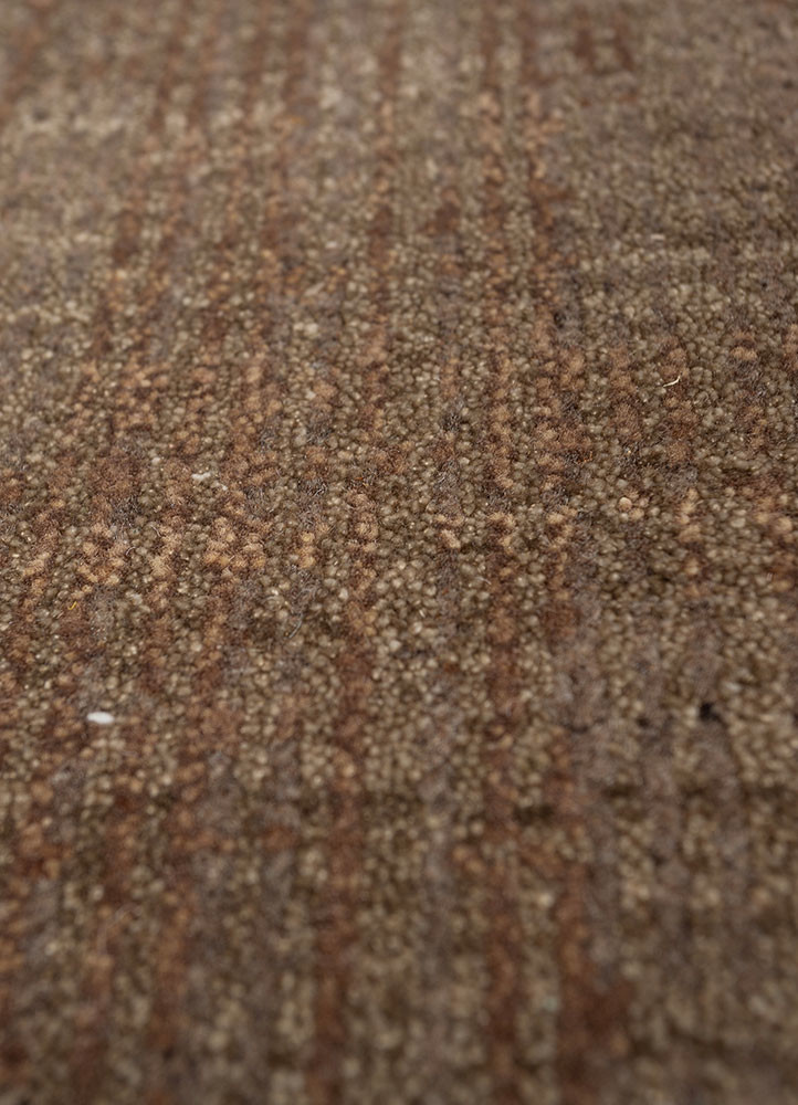 uvenuti beige and brown wool and silk hand knotted Rug - CloseUp uvenuti beige and brown wool and silk hand knotted Rug - CloseUp