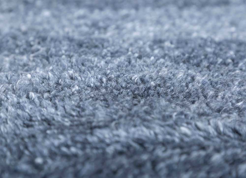 clan blue wool hand knotted Rug - CloseUp clan blue wool hand knotted Rug - CloseUp