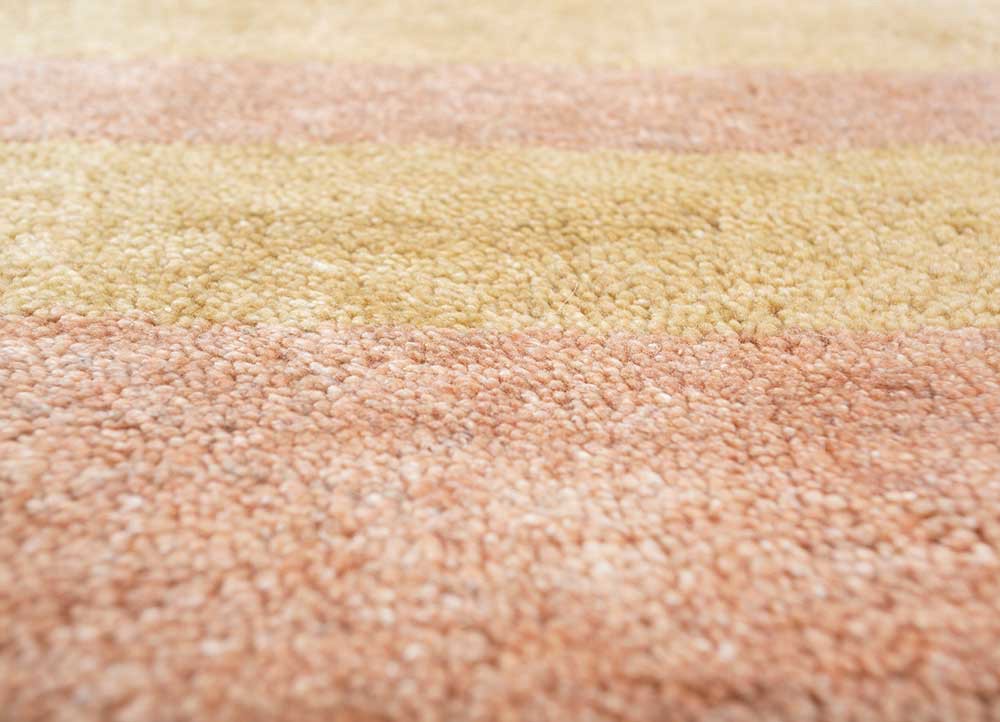 sthir red and orange wool hand knotted Rug - CloseUp sthir red and orange wool hand knotted Rug - CloseUp