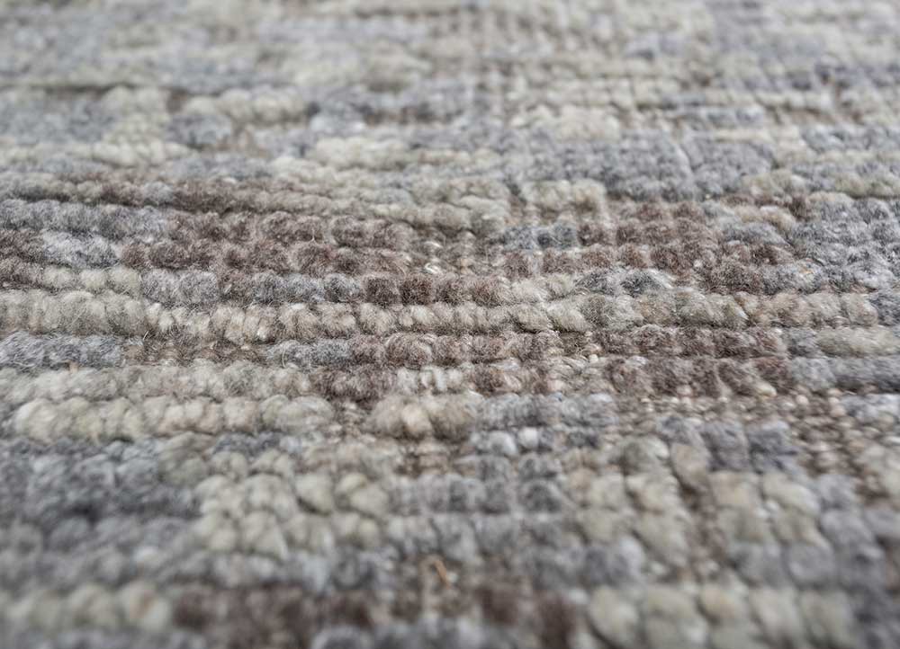 viscaya beige and brown wool hand knotted Rug - CloseUp viscaya beige and brown wool hand knotted Rug - CloseUp