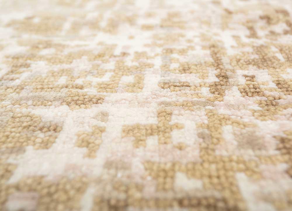 thyme gold wool hand knotted Rug - CloseUp thyme gold wool hand knotted Rug - CloseUp
