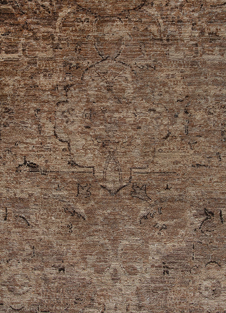 someplace in time grey and black wool hand knotted Rug - CloseUp someplace in time grey and black wool hand knotted Rug - CloseUp