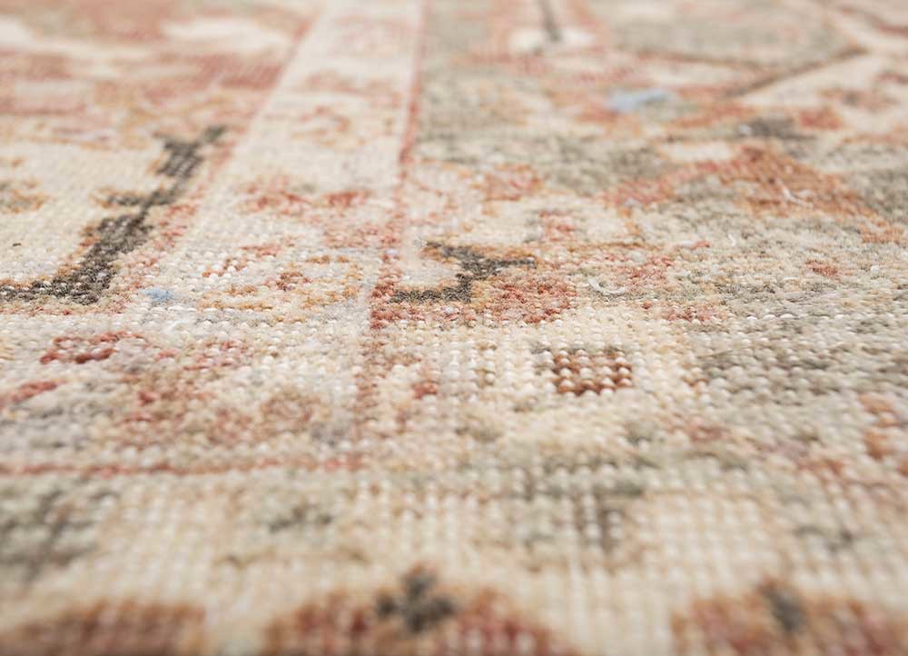 someplace in time red and orange afghan wool hand knotted Rug - CloseUp someplace in time red and orange afghan wool hand knotted Rug - CloseUp