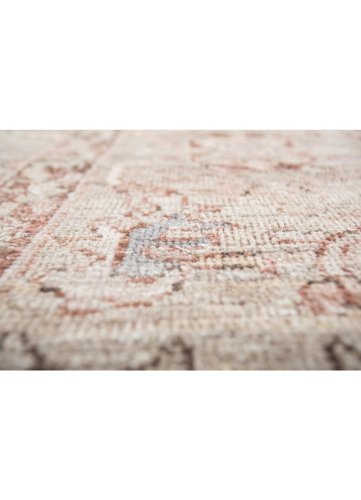 viscaya beige and brown afghan wool hand knotted Rug - CloseUp