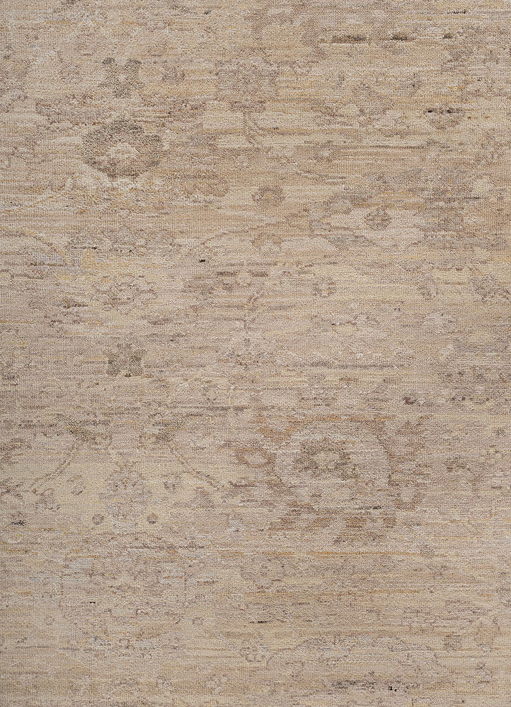 viscaya ivory wool hand knotted Rug - CloseUp