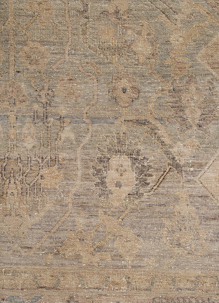 someplace in time blue wool hand knotted Rug - CloseUp someplace in time blue wool hand knotted Rug - CloseUp