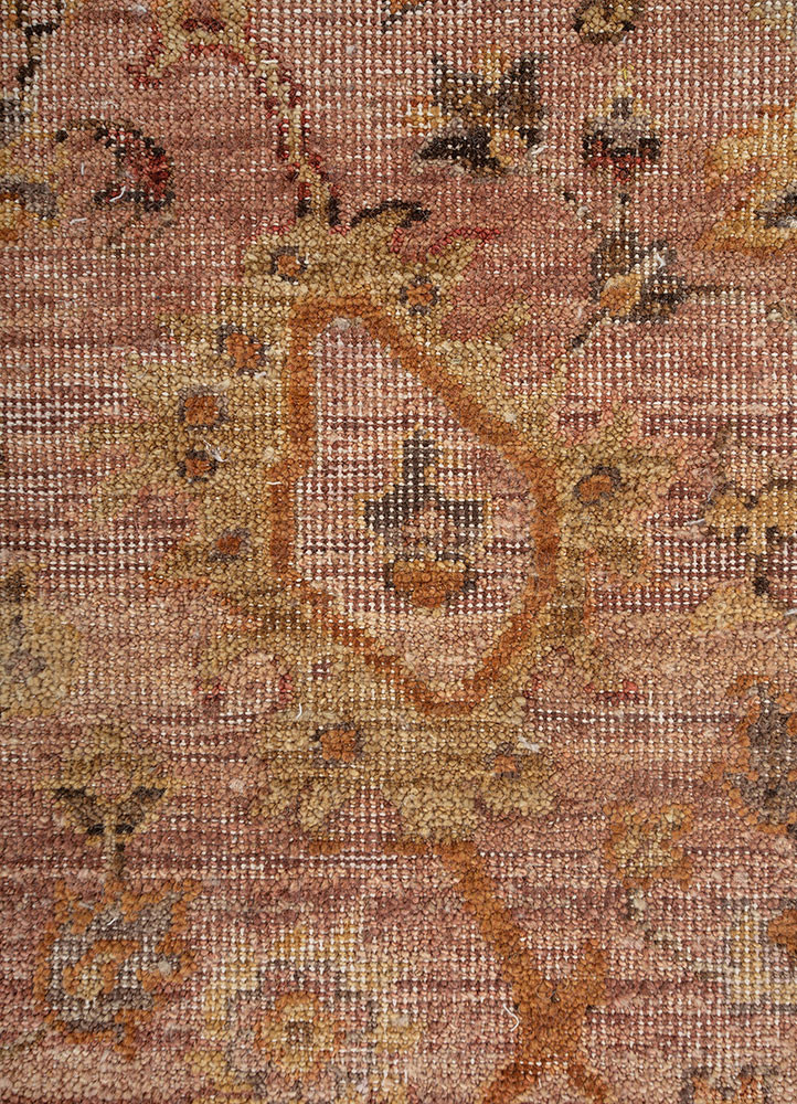 someplace in time red and orange afghan wool hand knotted Rug - CloseUp someplace in time red and orange afghan wool hand knotted Rug - CloseUp