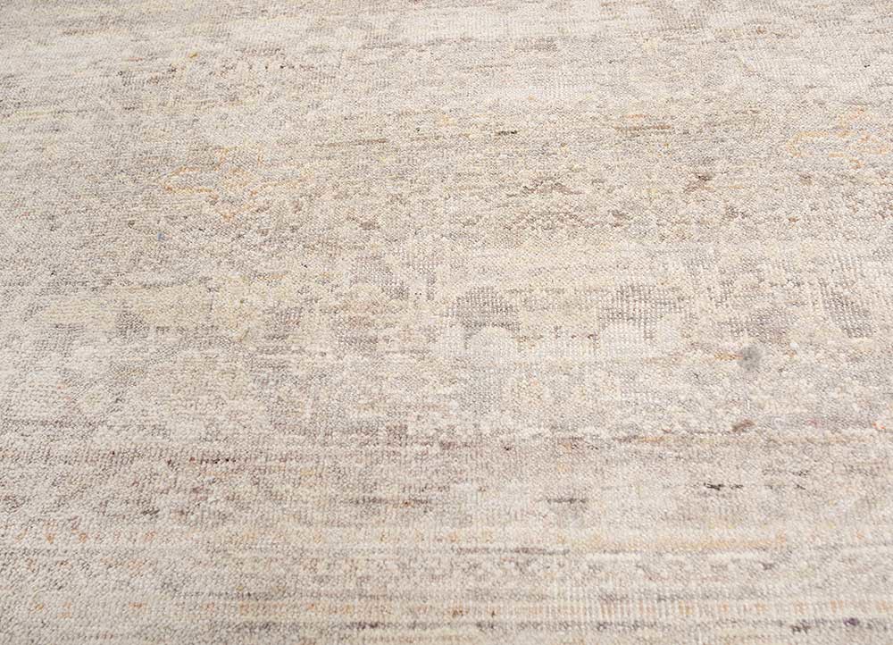 viscaya grey and black afghan wool hand knotted Rug - CloseUp