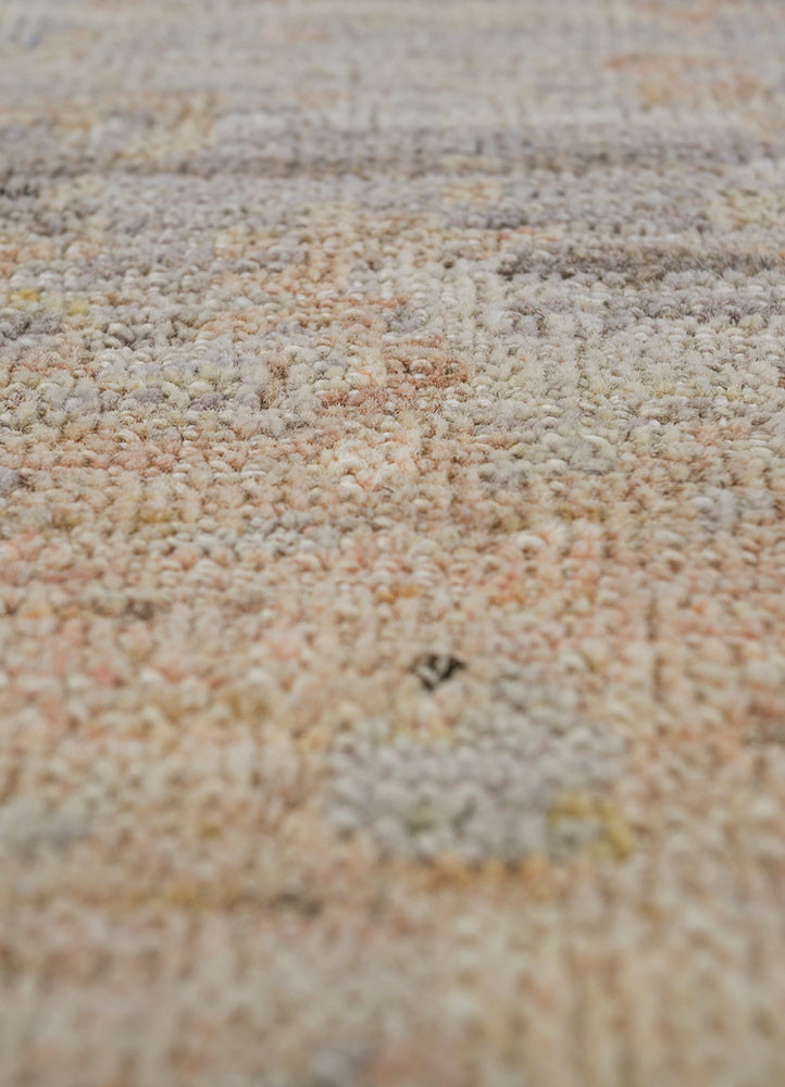 far east ivory afghan wool hand knotted Rug - CloseUp far east ivory afghan wool hand knotted Rug - CloseUp