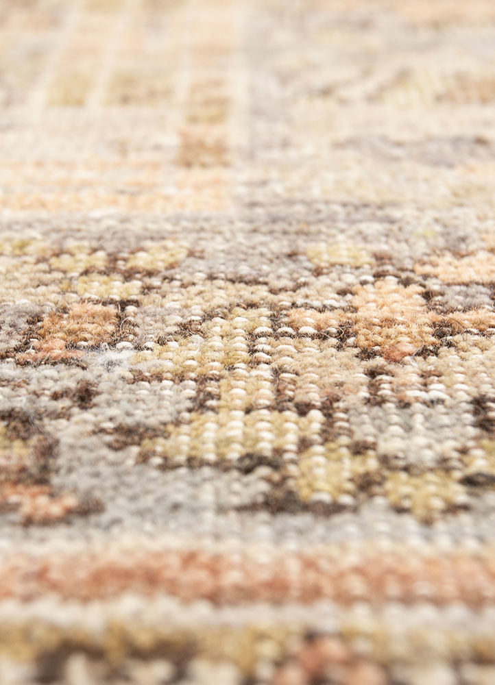 viscaya blue afghan wool hand knotted Rug - CloseUp