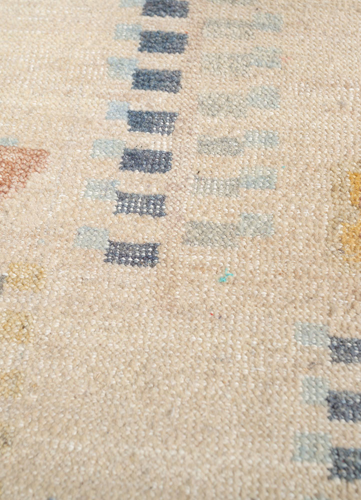erbe ivory afghan wool hand knotted Rug - CloseUp erbe ivory afghan wool hand knotted Rug - CloseUp