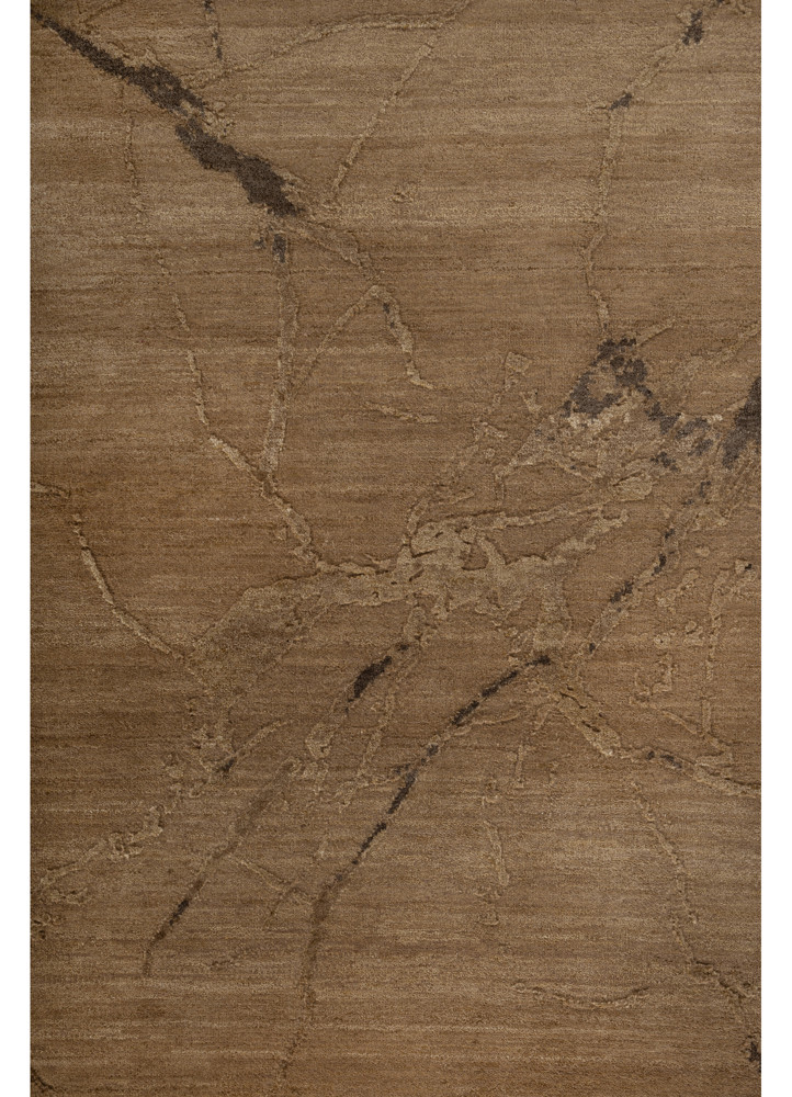 urban pause by kavi gold wool and silk hand knotted Rug - CloseUp urban pause by kavi gold wool and silk hand knotted Rug - CloseUp