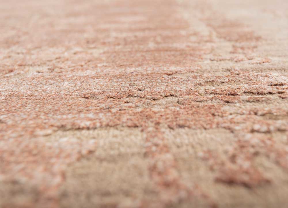 free verse by kavi beige and brown wool and silk hand knotted Rug - CloseUp free verse by kavi beige and brown wool and silk hand knotted Rug - CloseUp