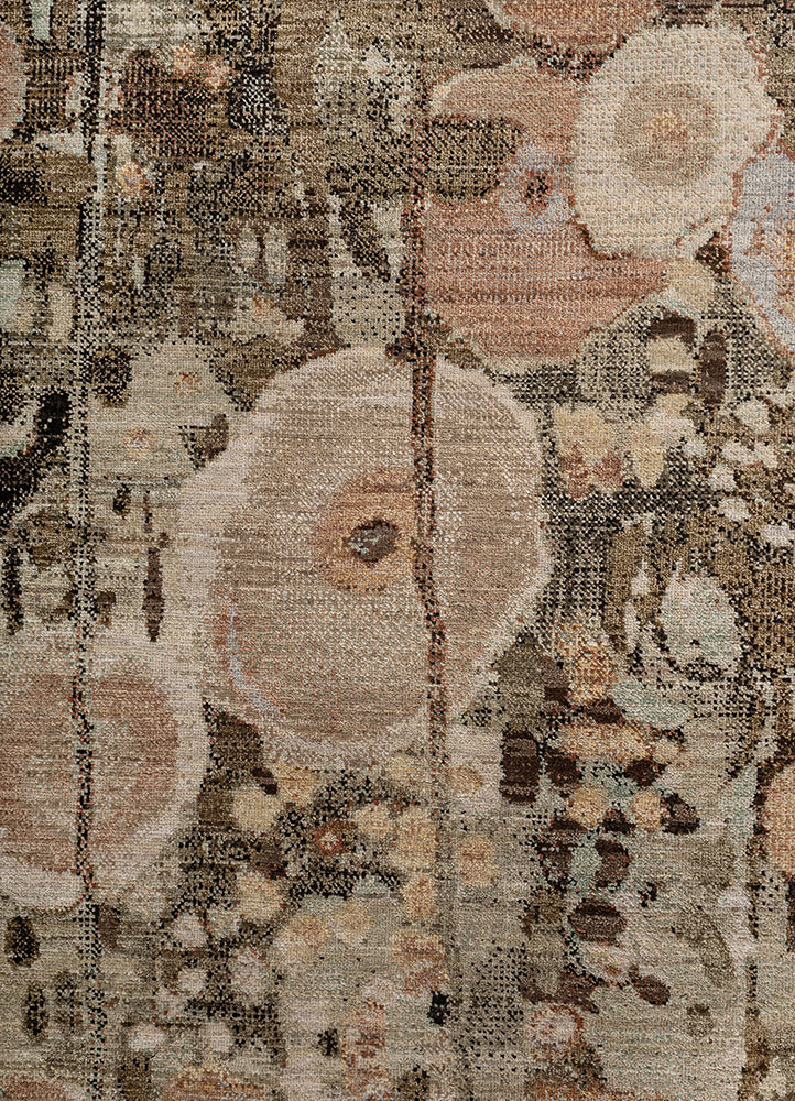 aprezo gold wool hand knotted Rug - CloseUp aprezo gold wool hand knotted Rug - CloseUp