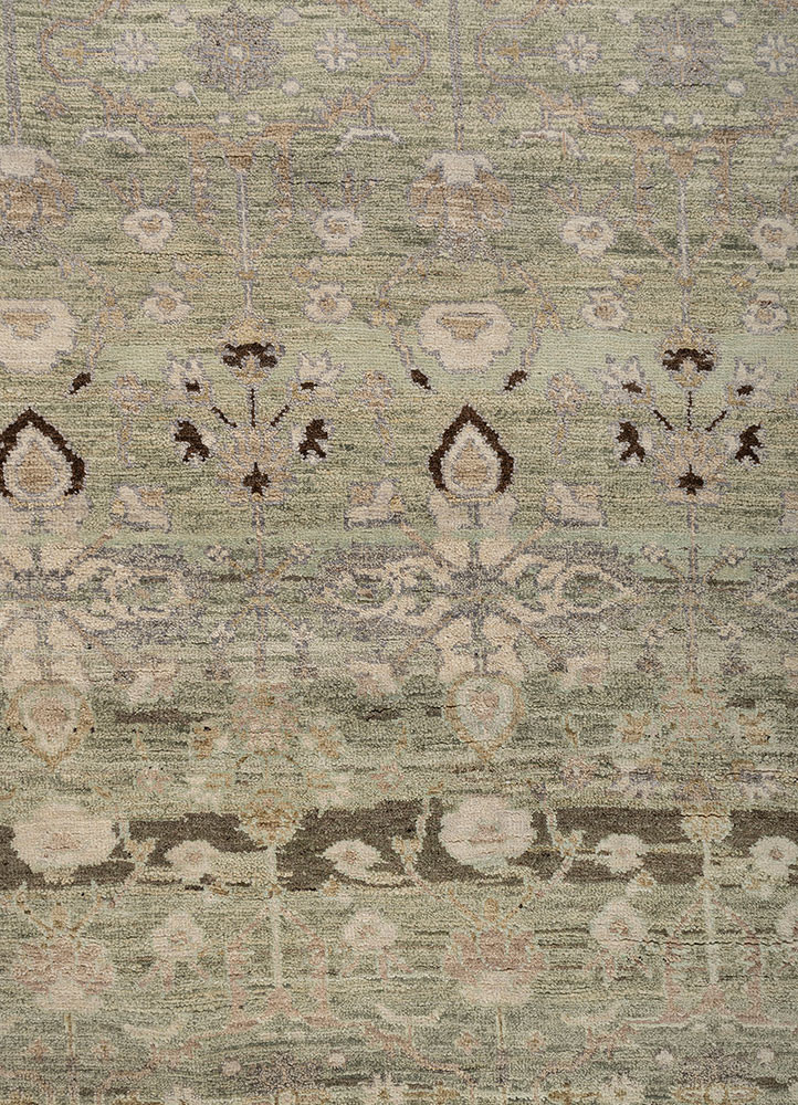viscaya blue wool hand knotted Rug - CloseUp viscaya blue wool hand knotted Rug - CloseUp