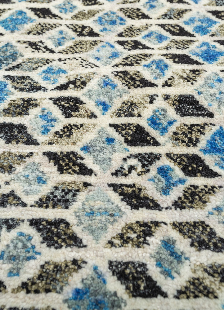 far pavilions ivory wool hand knotted Rug - CloseUp far pavilions ivory wool hand knotted Rug - CloseUp