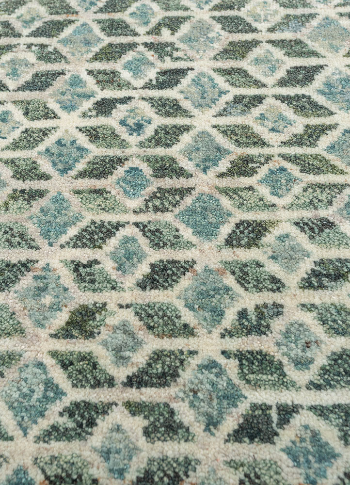 far pavilions ivory wool hand knotted Rug - CloseUp far pavilions ivory wool hand knotted Rug - CloseUp