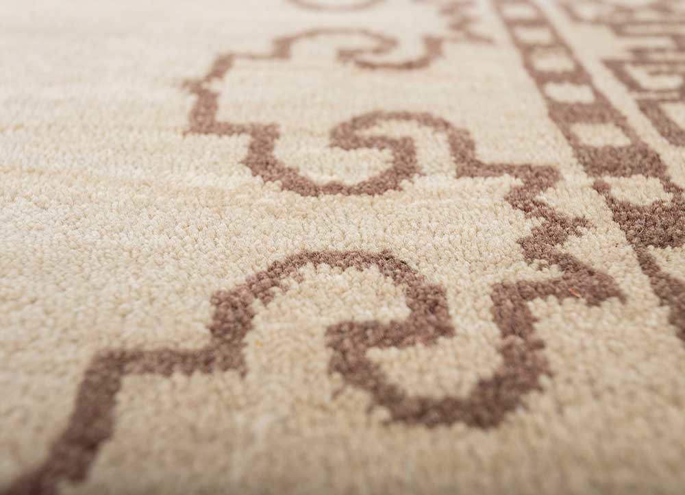 majnun blue wool hand knotted Rug - CloseUp