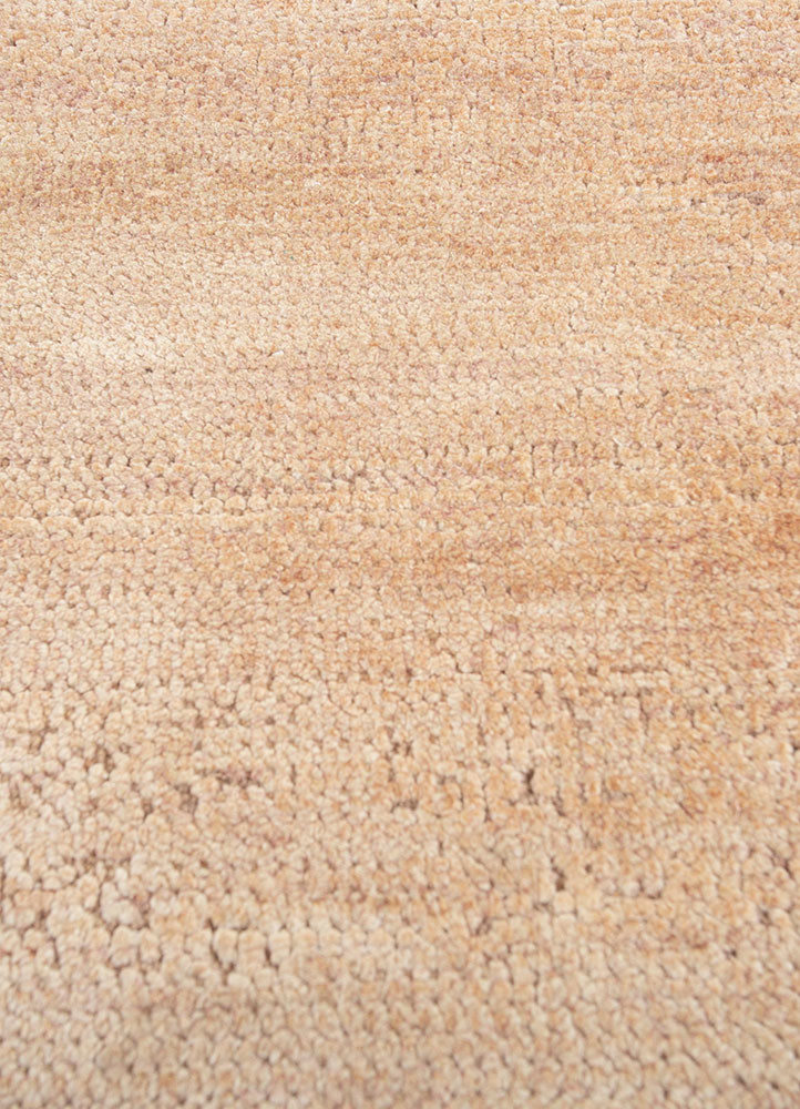 entropy pink and purple afghan wool and silk hand knotted Rug - CloseUp