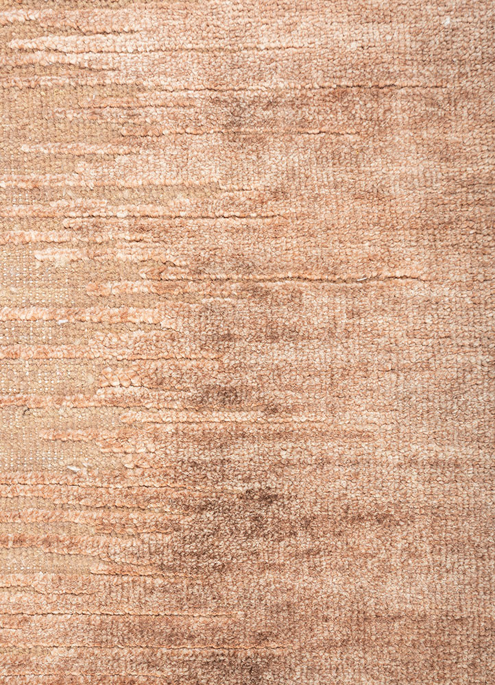 hidden by kavi red and orange afghan wool and silk hand knotted Rug - CloseUp hidden by kavi red and orange afghan wool and silk hand knotted Rug - CloseUp