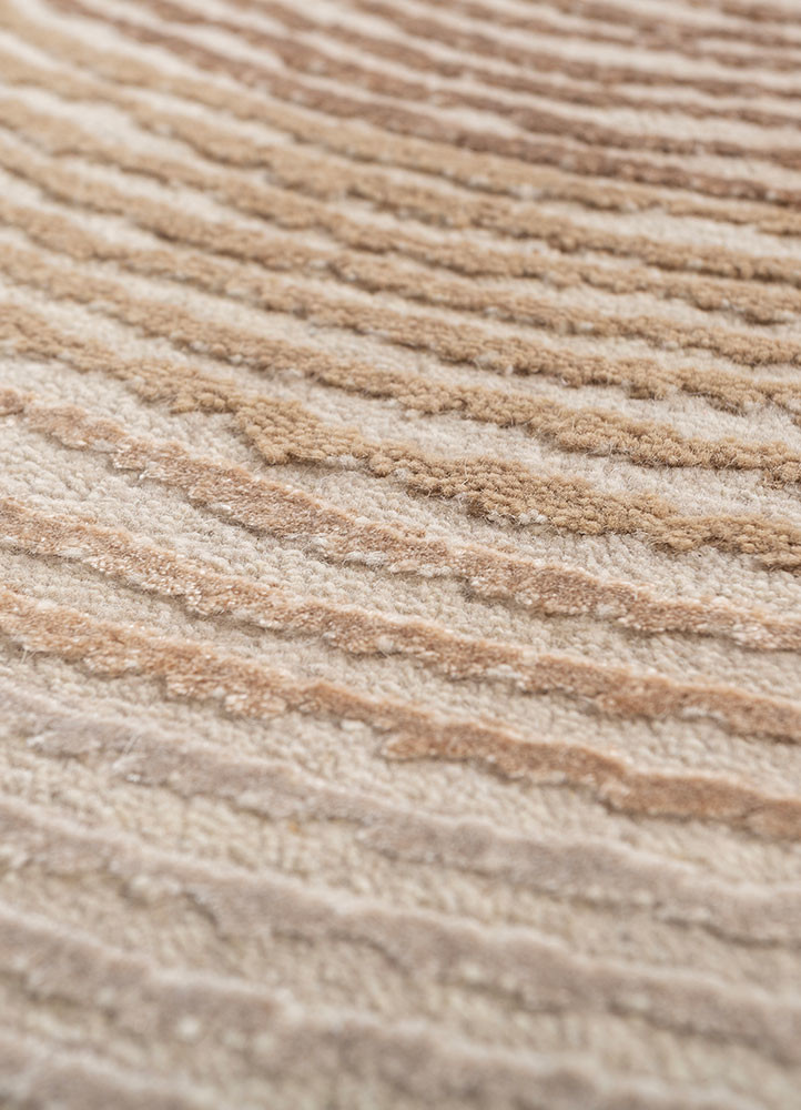 azalea ivory wool and bamboo silk hand knotted Rug - CloseUp azalea ivory wool and bamboo silk hand knotted Rug - CloseUp