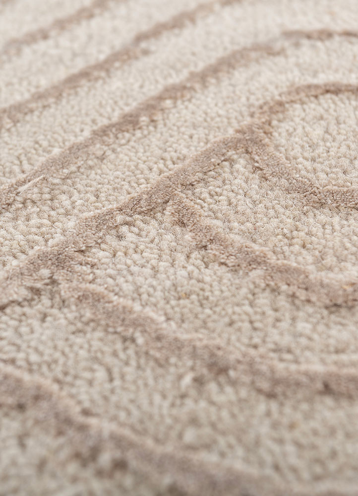 azalea ivory wool and bamboo silk hand knotted Rug - CloseUp azalea ivory wool and bamboo silk hand knotted Rug - CloseUp
