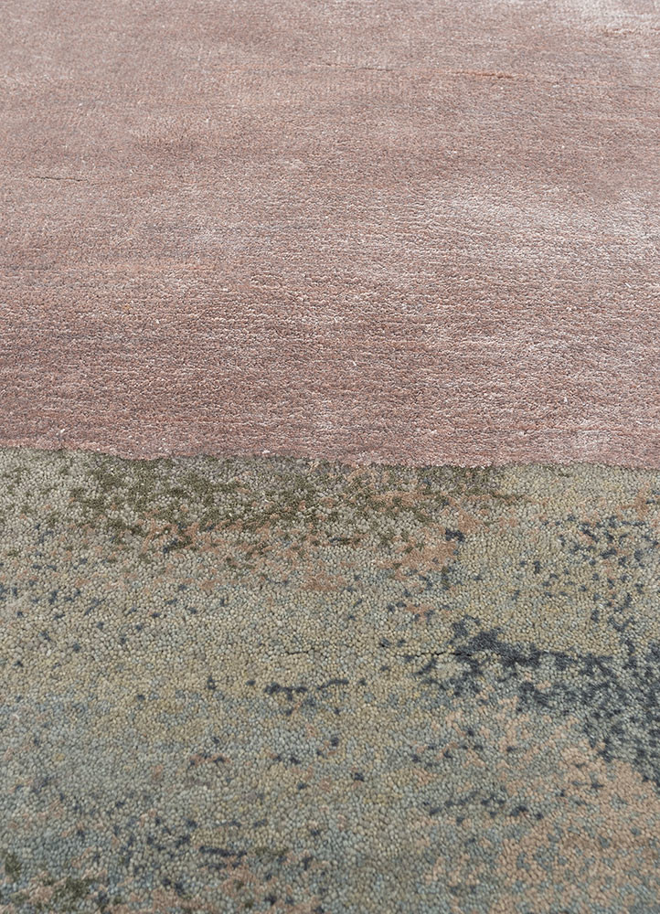 aakar by kavi grey and black wool and bamboo silk hand knotted Rug - CloseUp aakar by kavi grey and black wool and bamboo silk hand knotted Rug - CloseUp