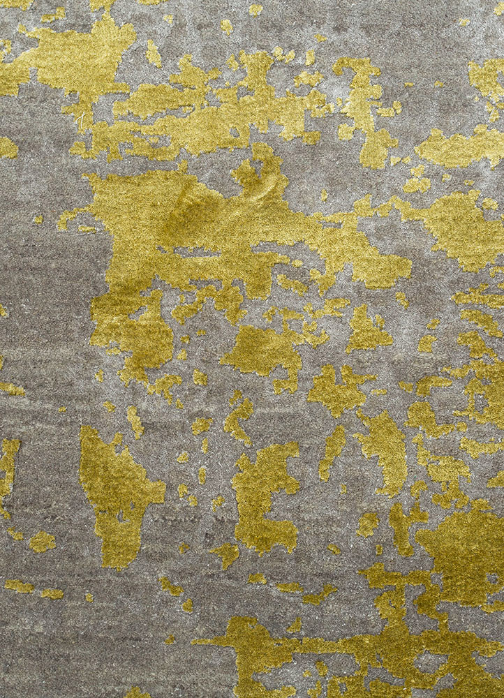 project error by kavi grey and black wool and bamboo silk hand knotted Rug - CloseUp project error by kavi grey and black wool and bamboo silk hand knotted Rug - CloseUp
