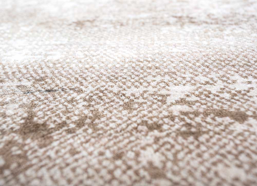 afterglow by kavi ivory wool and bamboo silk hand knotted Rug - CloseUp