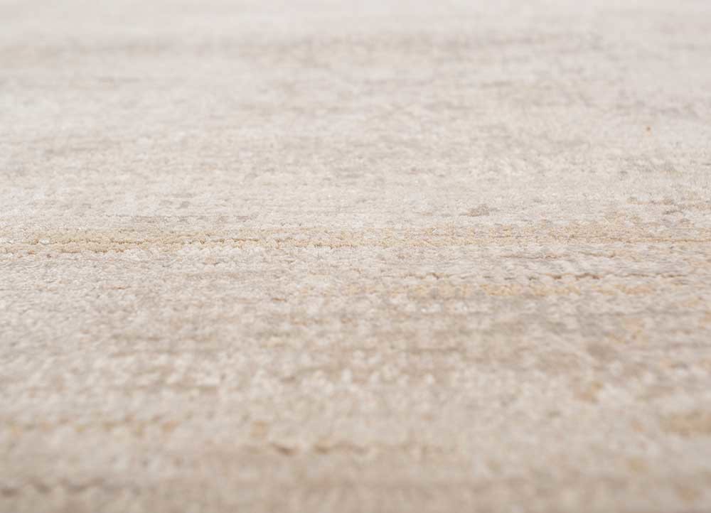 afterglow by kavi ivory wool and bamboo silk hand knotted Rug - CloseUp afterglow by kavi ivory wool and bamboo silk hand knotted Rug - CloseUp