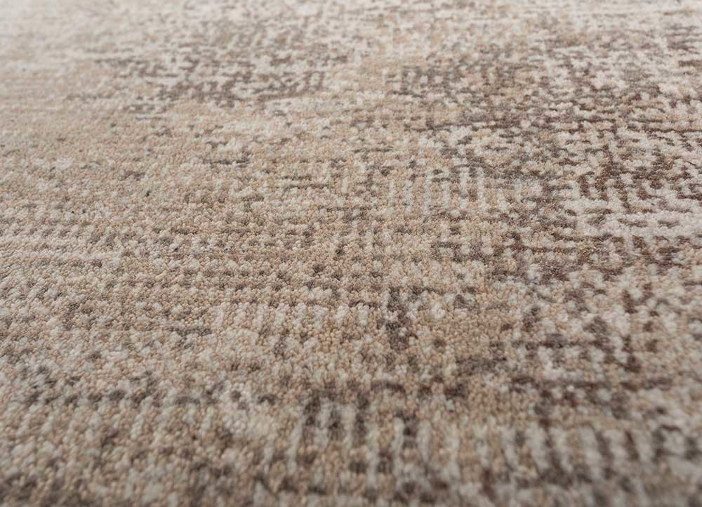 afterglow by kavi ivory wool and bamboo silk hand knotted Rug - CloseUp