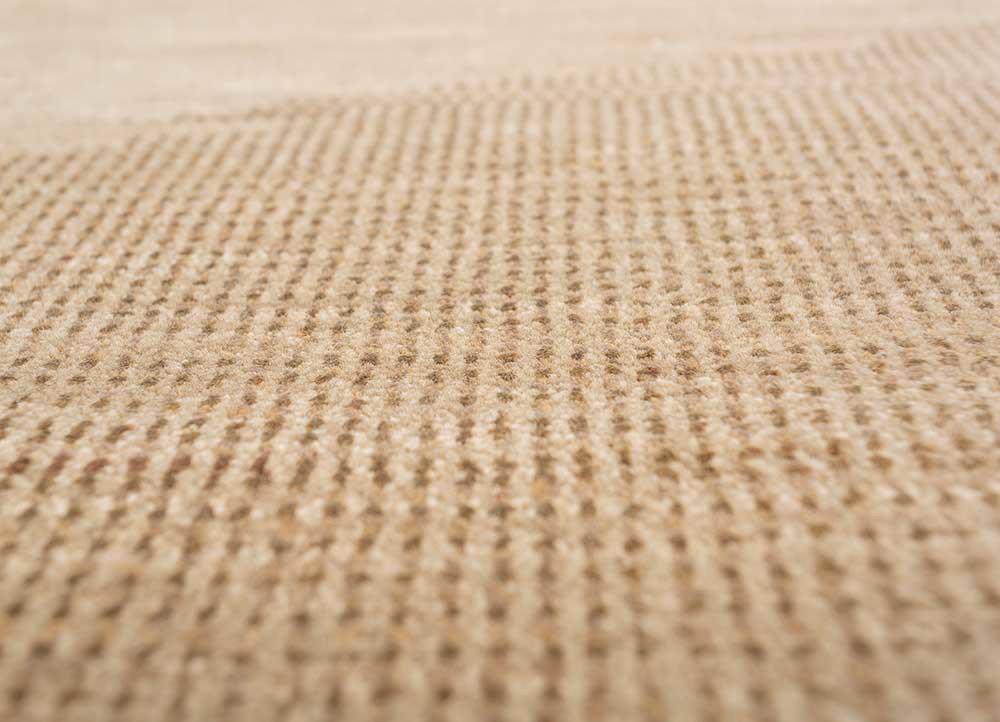 afterglow by kavi beige and brown wool and bamboo silk hand knotted Rug - CloseUp afterglow by kavi beige and brown wool and bamboo silk hand knotted Rug - CloseUp
