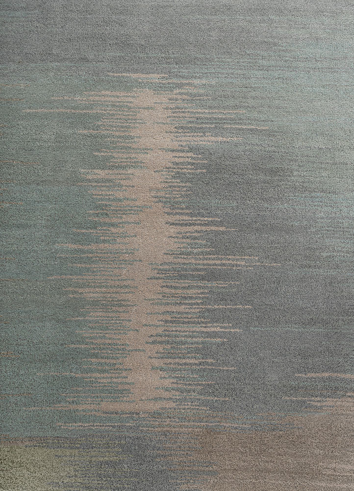 afterglow by kavi ivory wool and bamboo silk hand knotted Rug - CloseUp afterglow by kavi ivory wool and bamboo silk hand knotted Rug - CloseUp