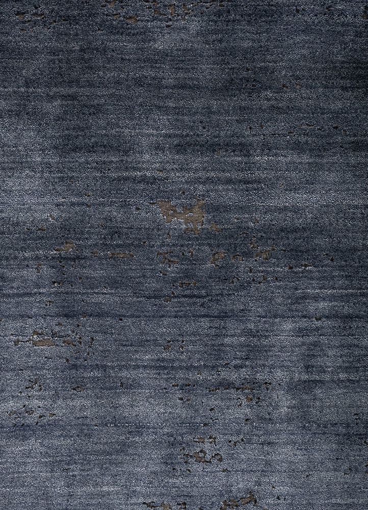aprezo blue tencil hand knotted Rug - CloseUp aprezo blue tencil hand knotted Rug - CloseUp