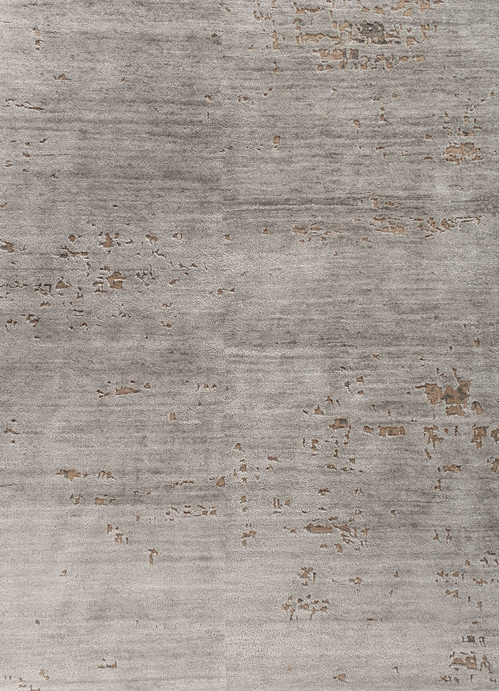 aprezo grey and black tencil hand knotted Rug - CloseUp aprezo grey and black tencil hand knotted Rug - CloseUp