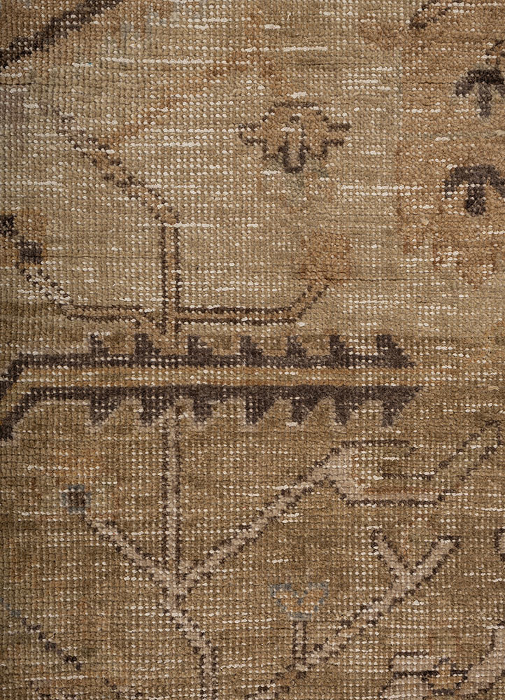 aprezo gold wool hand knotted Rug - CloseUp aprezo gold wool hand knotted Rug - CloseUp