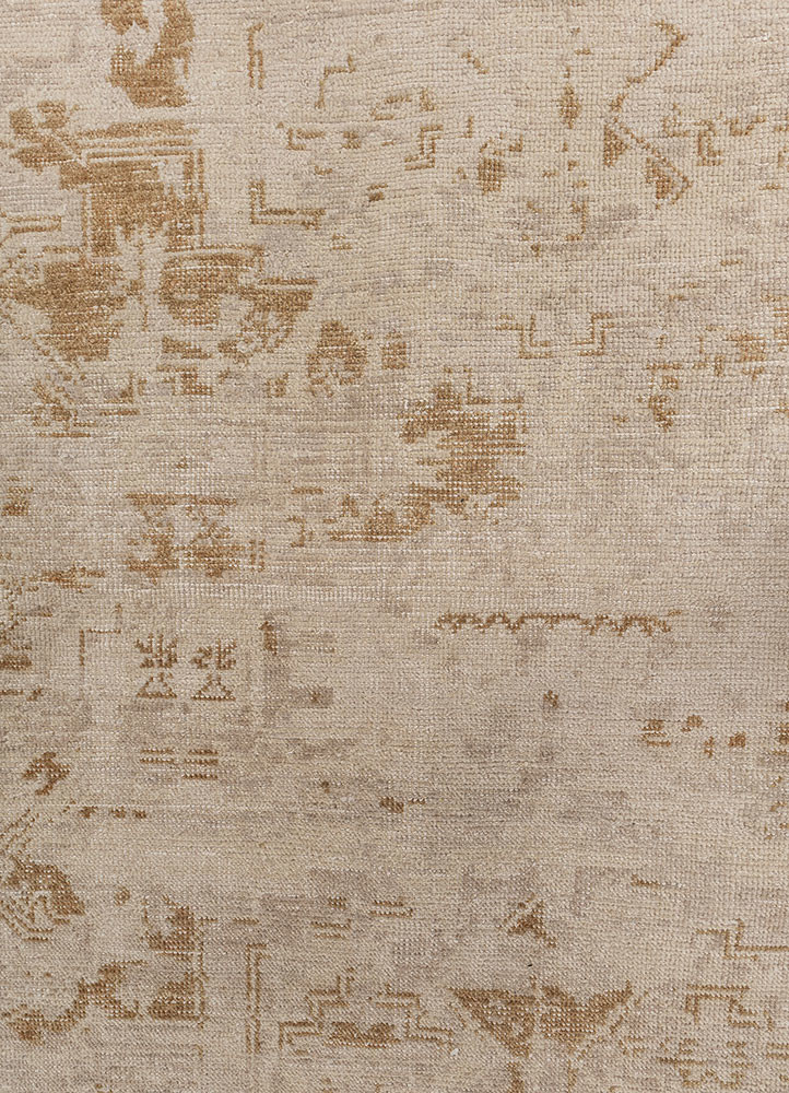 aprezo ivory wool hand knotted Rug - CloseUp aprezo ivory wool hand knotted Rug - CloseUp