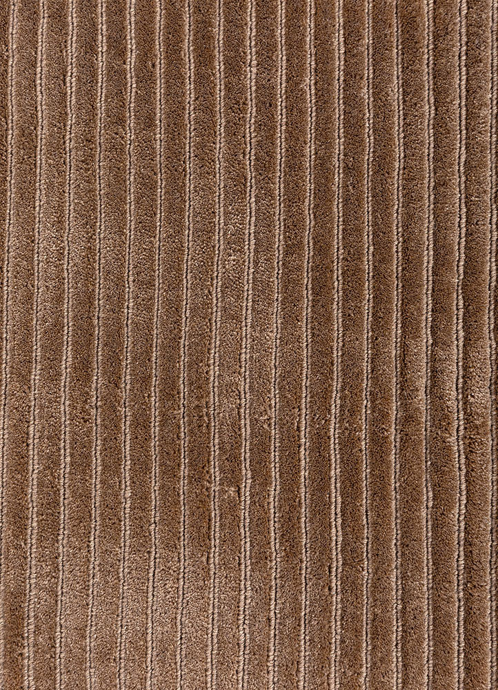 aprezo beige and brown acrylic hand loom Rug - CloseUp aprezo beige and brown acrylic hand loom Rug - CloseUp