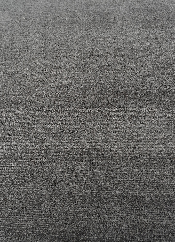 basis grey and black nylon hand loom Rug - CloseUp basis grey and black nylon hand loom Rug - CloseUp